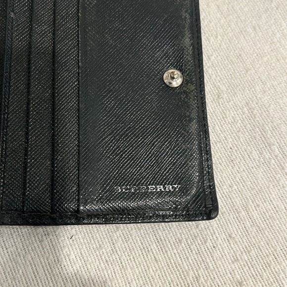 Authentic Burberry Wallet Black Leather unisex - Picture 5 of 10